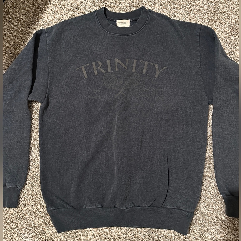 Trinity Men's Dark Gray Crewneck Sweater